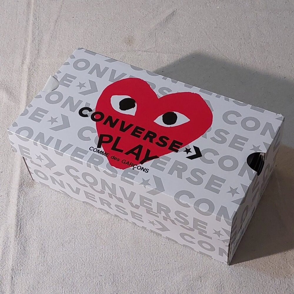 Converse x PLAY Comme des Garçons Chuck 70 Milk/Black Multi Heart Size: 8 - Picture 12 of 12
